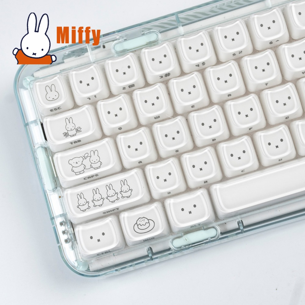 Pad Gaming Console - Kawaii Miffy Keycaps 귀여운 토끼 키