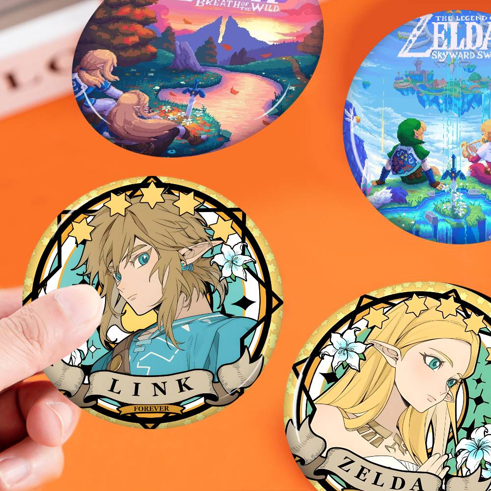 Gaming Console Zelda - 비디오 게임 전설 Z-Zeldas 32/44/58MM 맞춤형