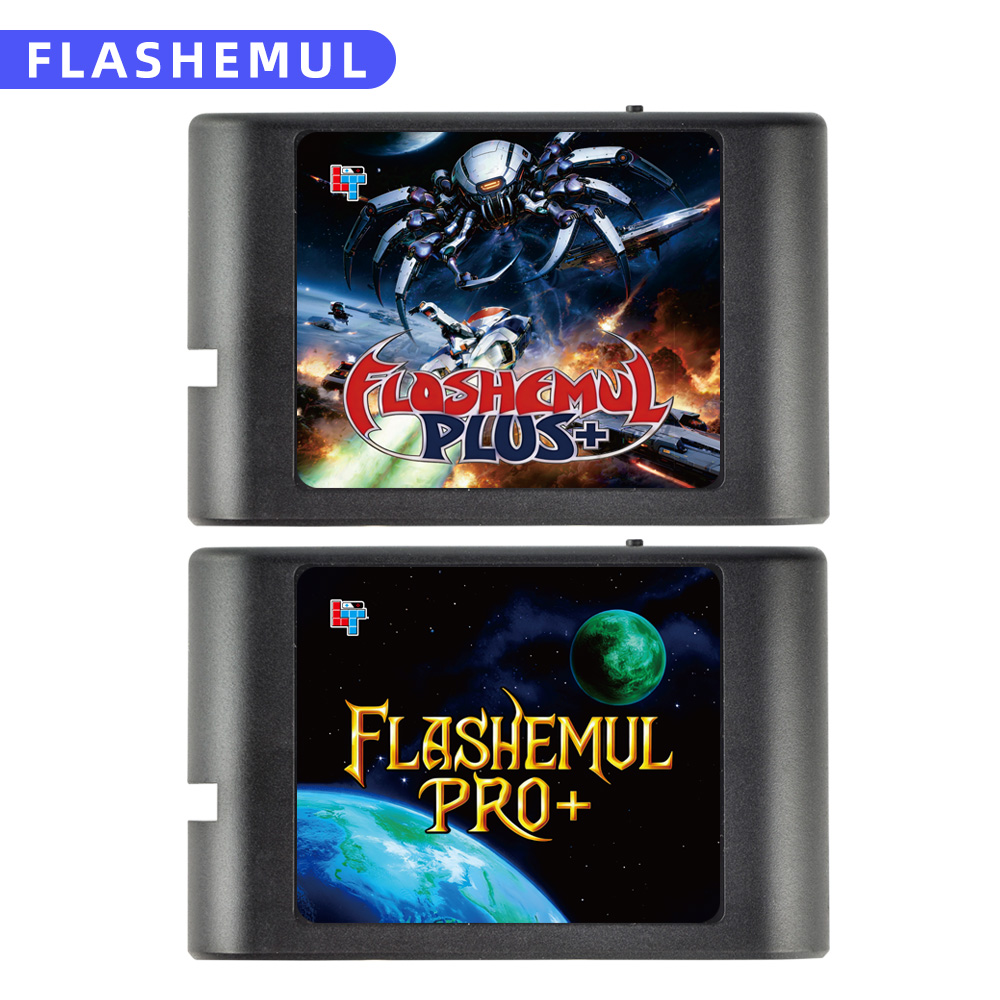 Gaming Console Genesis - FLASHEMUL Pro EDMD 카트 메가드라이브16비트 비디오
