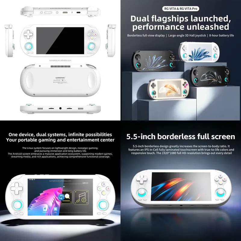 Gaming Consoles - 【CHIMU HOME】 5.5인치 터치스크린 휴대용 게임