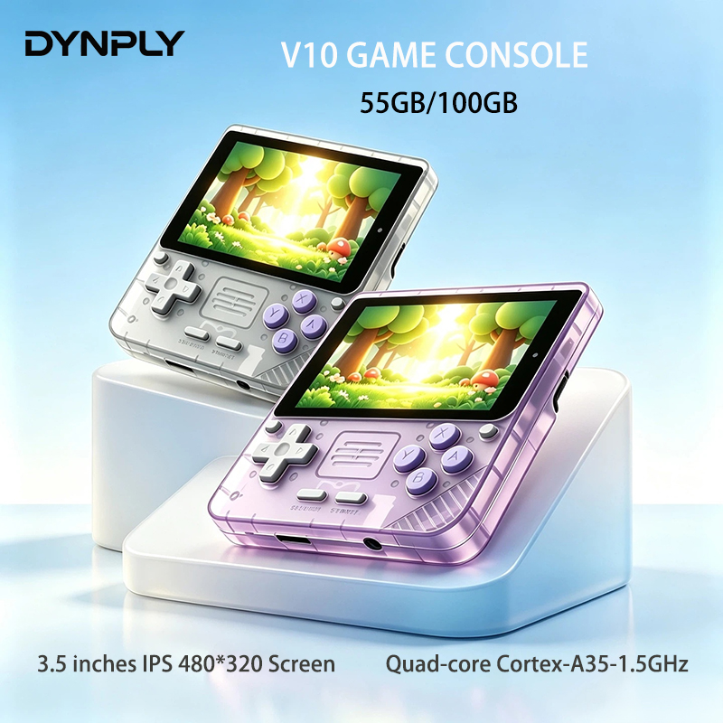 Gaming Console Cartoon - POWKIDDY V10 3.5인치 IPS Oca Hd