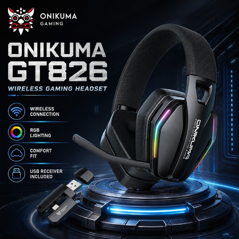 Gaming Console Amazon - ONIKUMA GT826 무선 게임용 헤드셋 블루투스