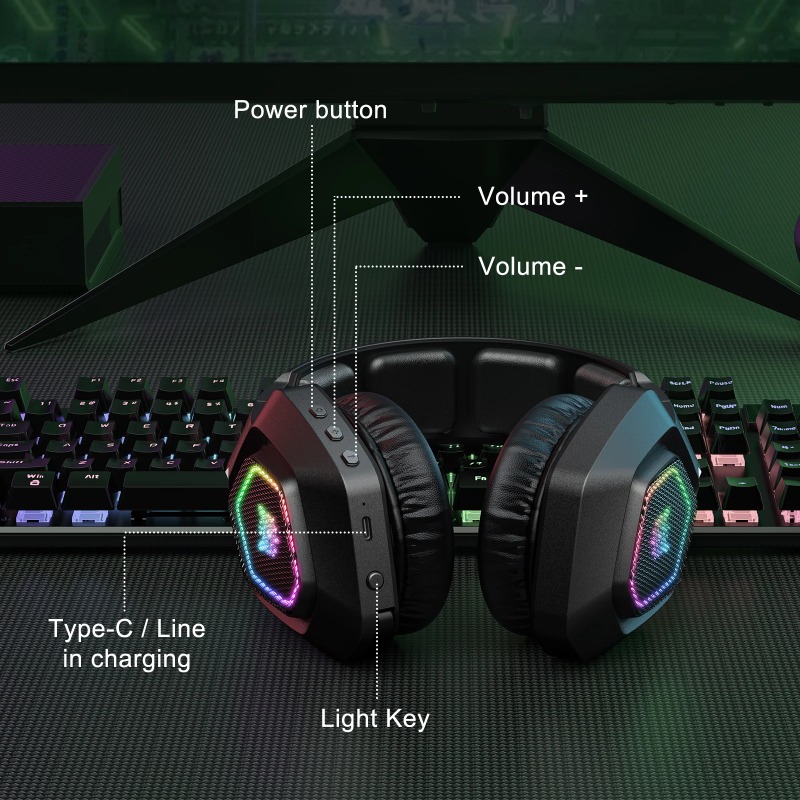 ONIKUMA B100 무선 게임용 헤드셋 블루투스 초 - Gaming Console Amazon 리뷰 및 가격