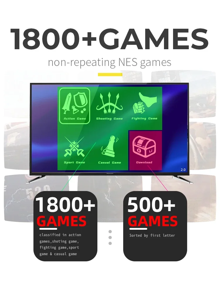 데이터 프로그 휴대용 무선 게임 스틱, 1800개의 옛 - Gaming Console Old School 리뷰 및 가격