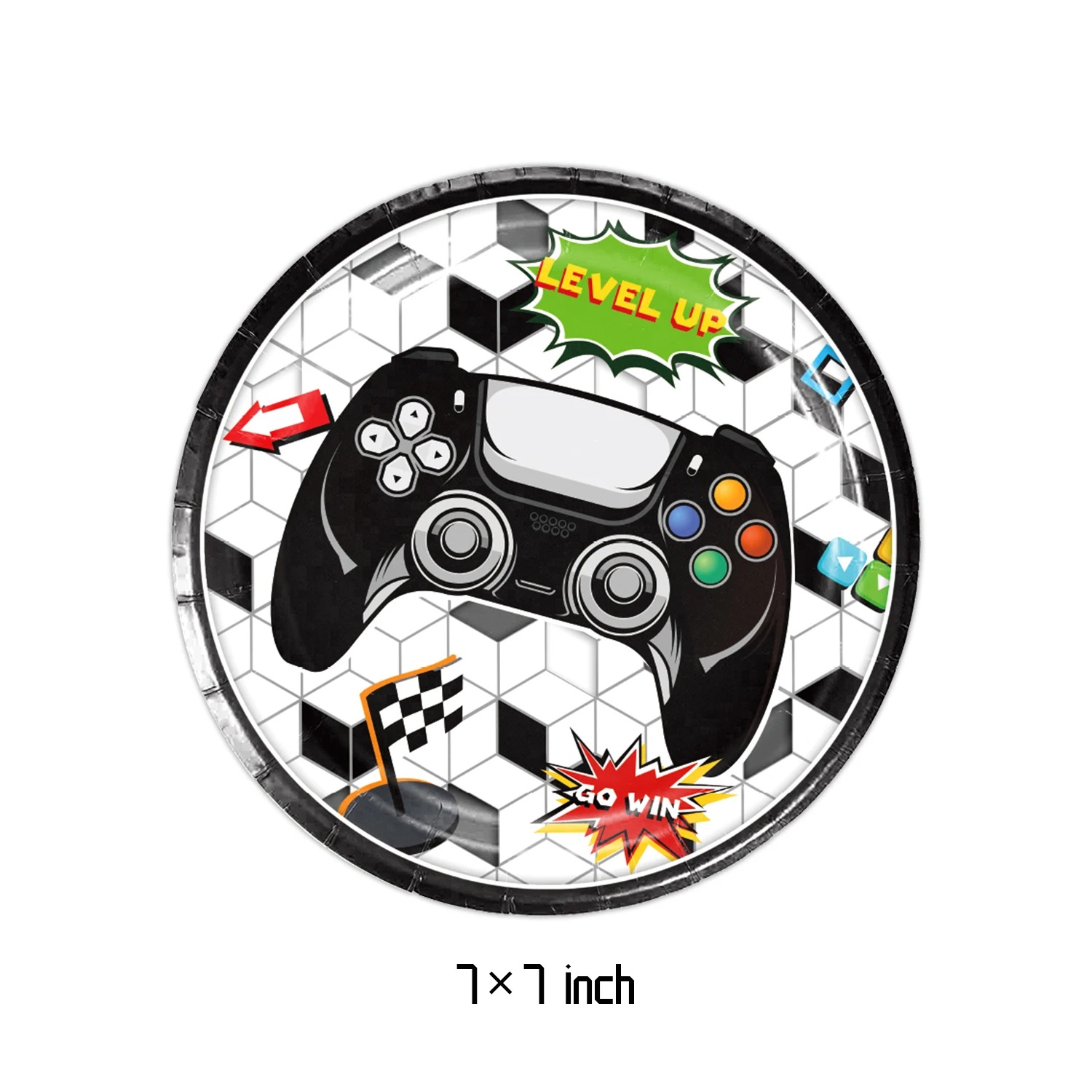 어린이를위한 블랙 게임 콘솔 식기류 생일 파티 일회용  - Gaming Console 4 Year Old 리뷰 및 가격
