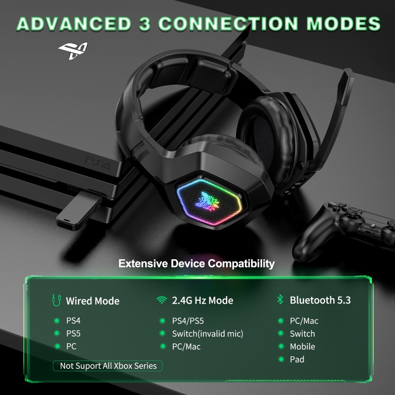 ONIKUMA B100 무선 게임용 헤드셋 2.4GHz - Gaming Console Amazon 리뷰 및 가격