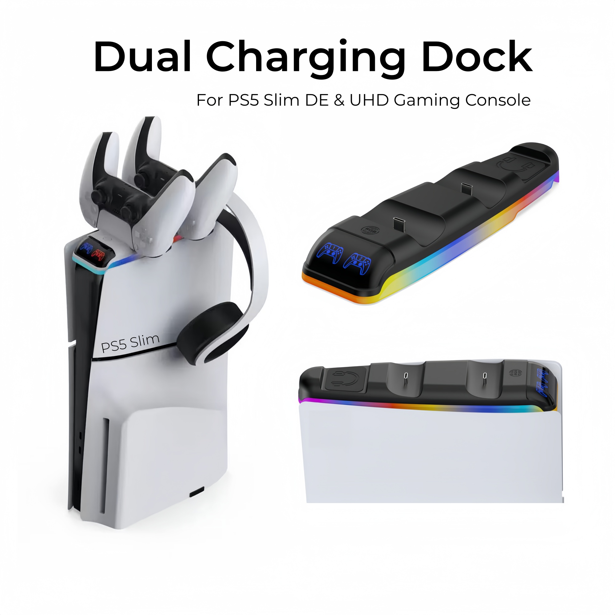 PS5 DualSense 무선 컨트롤러용 RGB 라이트 - Sony Console Ps5 Slim 리뷰 및 가격