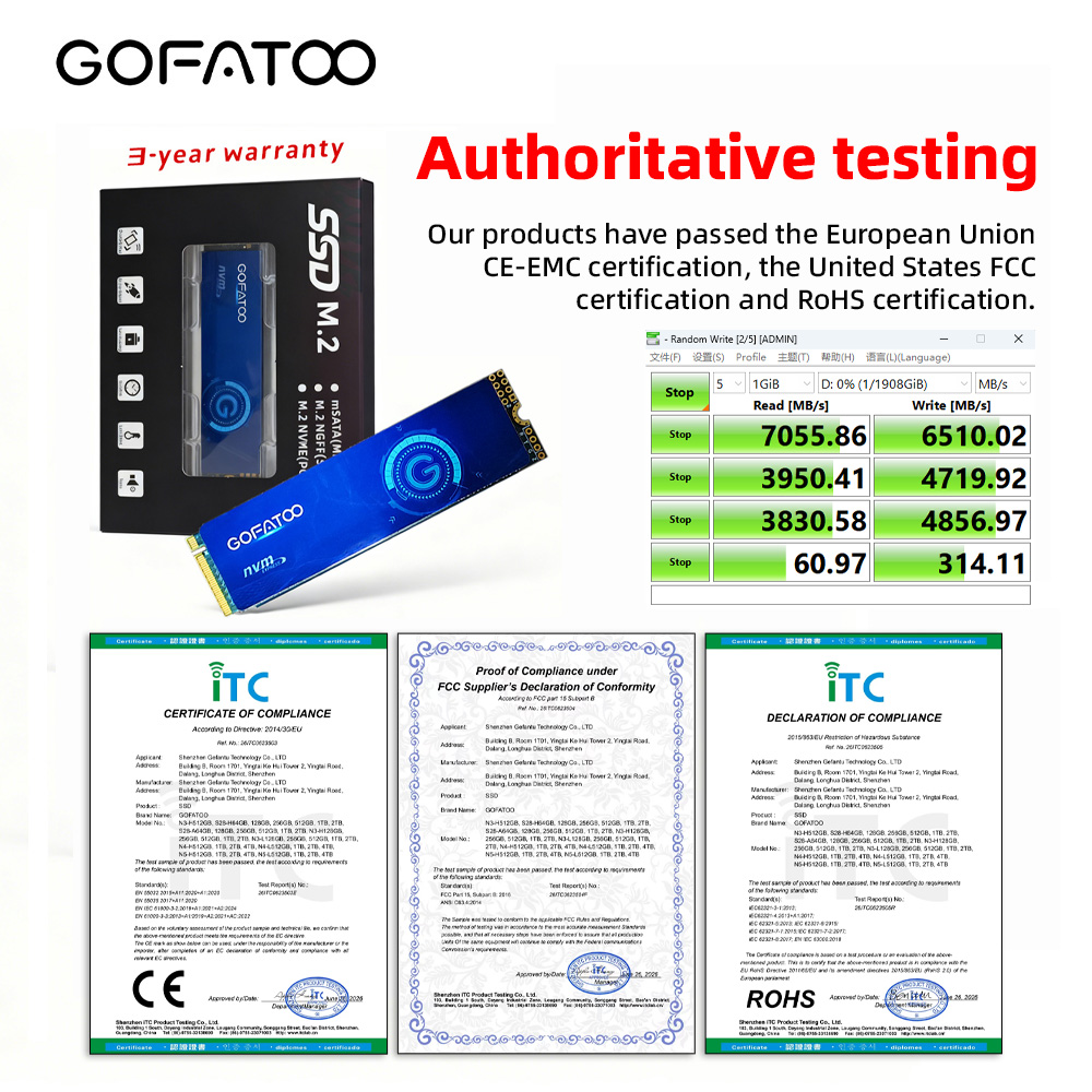 GOFATOO 7000MB/s PCIe 4.0 x4 M - Gaming Console Driving 리뷰 및 가격