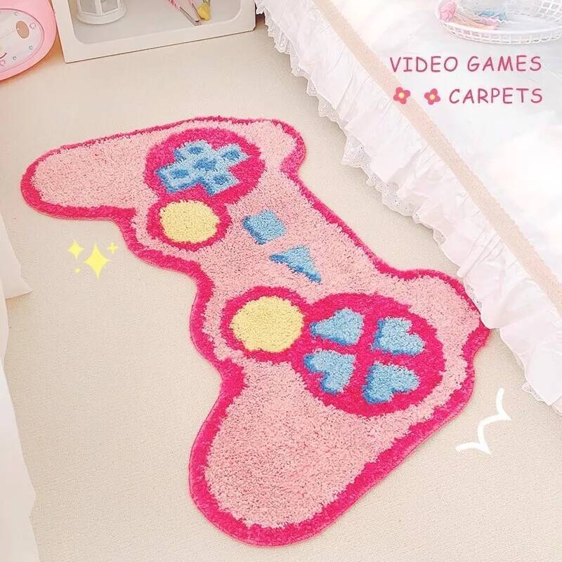 게임 컨트롤러 콘솔 모양 카펫, 창의적인 만화 부드러운 - Gaming Console Cartoon 리뷰 및 가격