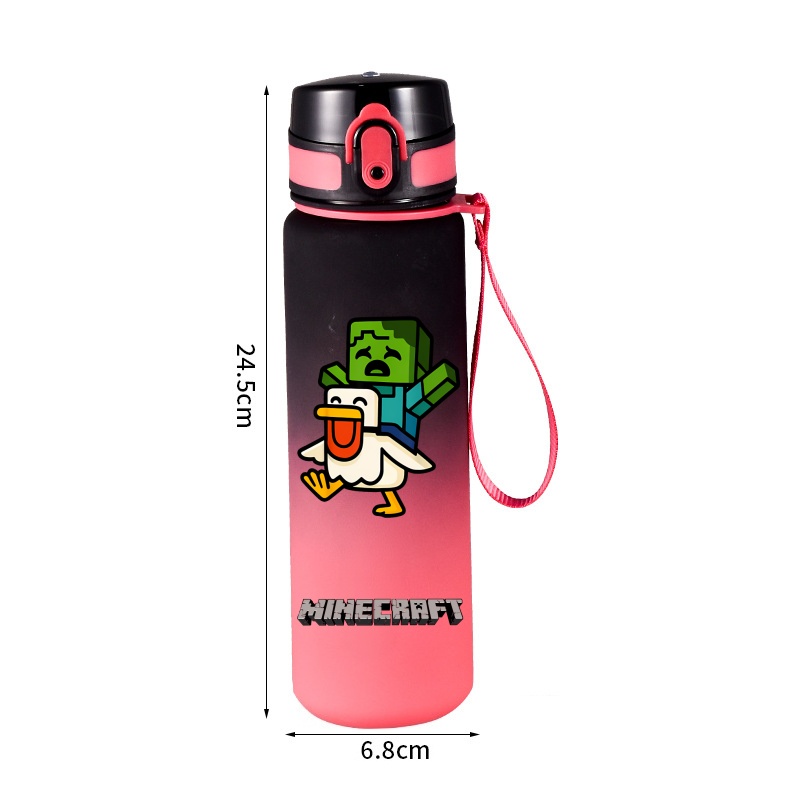 650ml 마인크래프트 푸시팝 플립 뚜껑 휴대용 끈 달 - Gaming Console With Minecraft 리뷰 및 가격