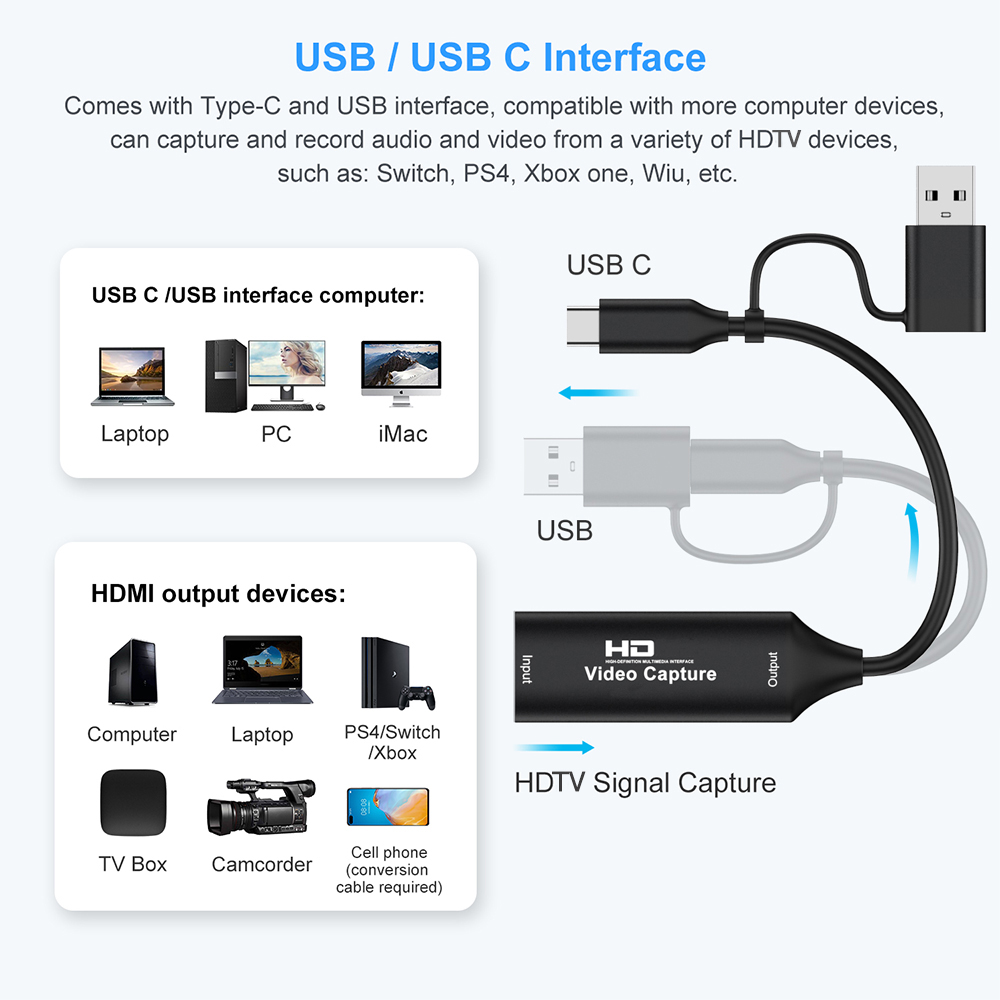 4K HDMI 호환 USB 비디오 캡처 카드 1080P - Gaming Console For Pc 리뷰 및 가격